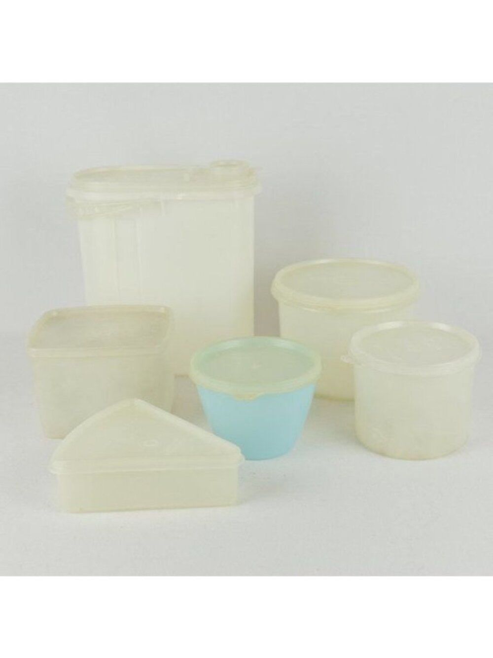 Tupperware Vintage Translucent 12 Piece Food Storage Container Set